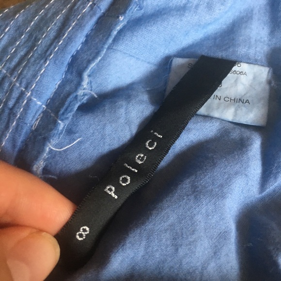 Hand-dyed ombré eyelet Poleci skirt - Picture 2 of 4